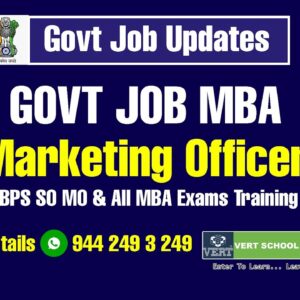 Banking – Specialist Officer (Marketing Officer)